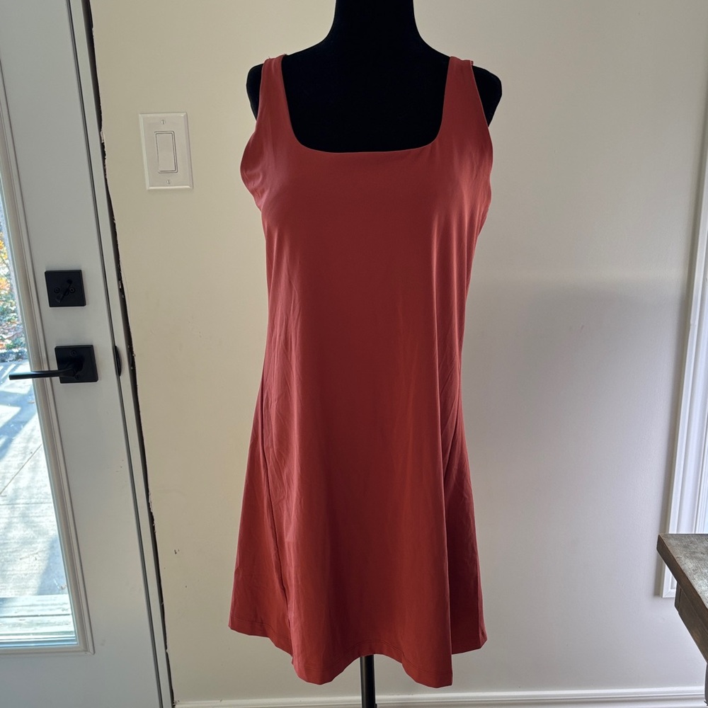 Old Navy Active PowerSoft Vibrant Rust Dress